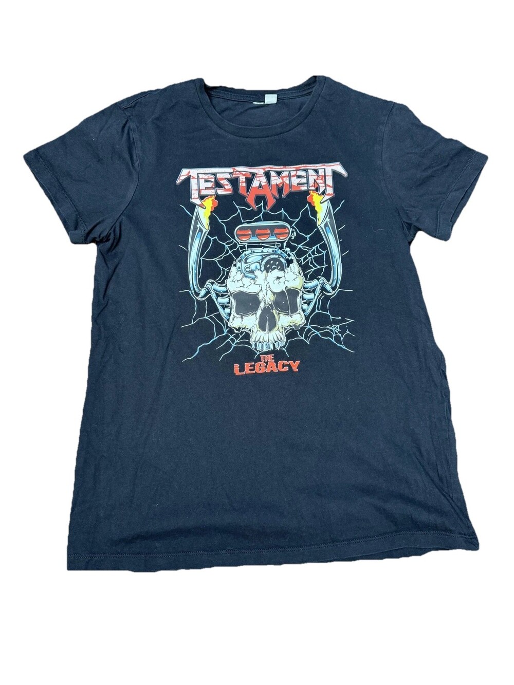 Testament The Legacy Shirt Womens Small Black Heavy Metal Rock Band Graphic Tee